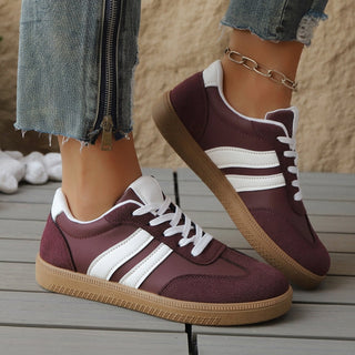 Varenzo | Orthopedische Sneakers Bordeaux & Wit