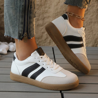 Varenzo | Orthopedische Sneakers Zwart & Wit