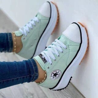 Dames Orthopedische Schoenen met Veters Groen