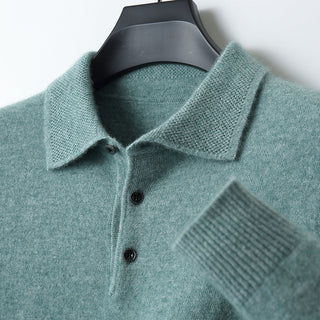 Vincenzo | Klassieke Gebreide Polo Groen