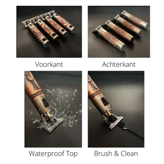 Skull Vintage Trimmer | De Barber Trend van dit jaar! - Oplaadbaar incl. Opzetstukken