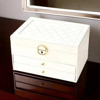 Luxueuze Meerdelige Sieradendoos – EleganceBox Wit