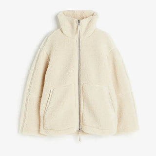 ELYSSI Wollen Jas Dames Oversized met Opstaande Kraag