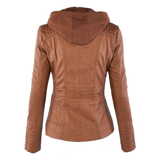 ELYSSI Leren Jas Dames met Capuchon van PU-Leer