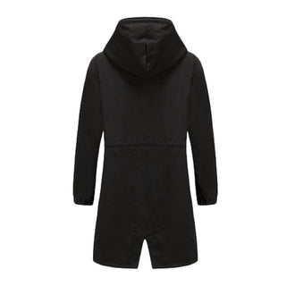 Drune | Dames Lange Trenchcoat met Capuchon