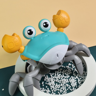 Lopende Krab Babykruipspeelgoed - Interactief Muziek & Lichtspeelgoed dat Kruipen Stimuleert, Sensorisch Leren voor Baby's & Peuters