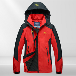 Wandeljas voor dames, outdoorjas voor wandelen en koud weer. Rood