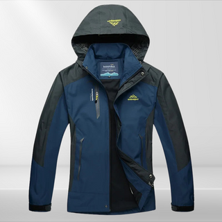 Wandeljas voor dames, outdoorjas voor wandelen en koud weer. Blauw