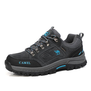 Heren Wandelschoenen met Veters en Profielzool Lichtgrijs