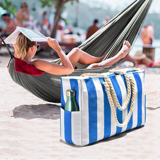 Waterdichte extra grote strandtas met vakken voor weekendtrips