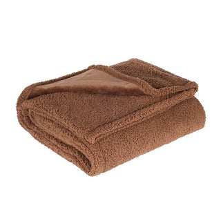 Waterdichte knuffeldeken voor gezelligheid en comfort. Gemakkelijk schoon te maken. Bruin