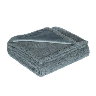 Waterdichte knuffeldeken voor gezelligheid en comfort. Gemakkelijk schoon te maken. Grijs