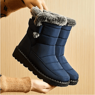 Waterdichte winterlaarzen voor dames met antislipzolen voor dagelijks gebruik Blauw