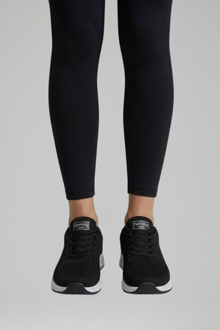 Dames Orthopedische Wandelschoenen met Vetersluiting voor de Hele Dag Comfort Zwart