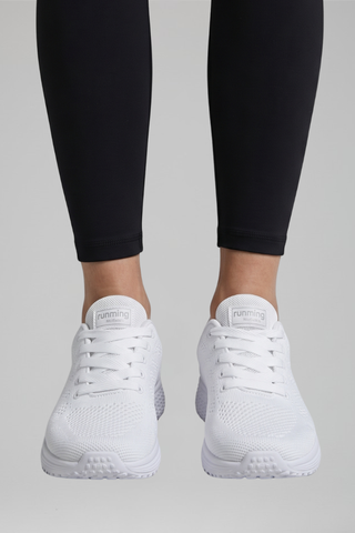 Dames Orthopedische Wandelschoenen met Vetersluiting voor de Hele Dag Comfort Wit