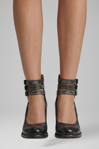 Dames Sandalen met Gecusht Voetbed en Gespsluiting Zwart