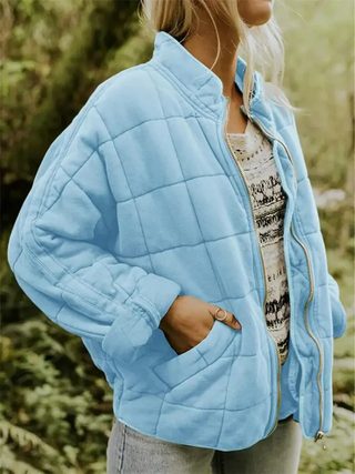 Noelle | Casual Overgangsjack Lichtblauw
