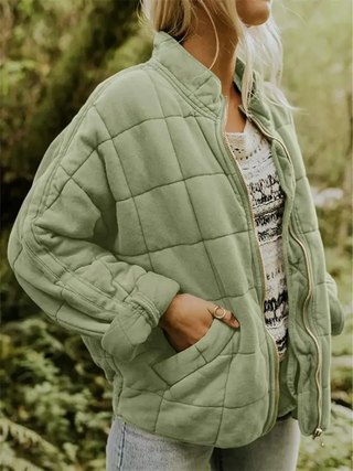 Noelle | Casual Overgangsjack Groen