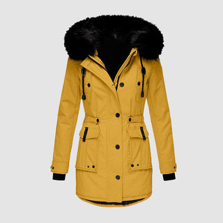 Dames Winterjas Waterdicht en Warm met Stijlvol Design Geel