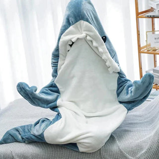 MEELANO KocShark - Super blødt og trendy behageligt tæppe - menneskeligt tæppe