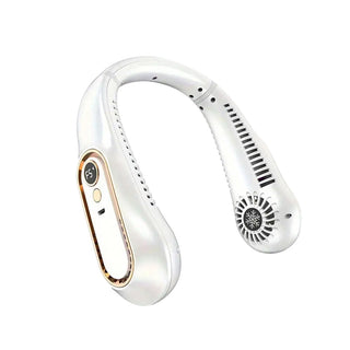 MEELANO Halsblæser Genopladelig USB Køleventilator 5 Speed Justerbar