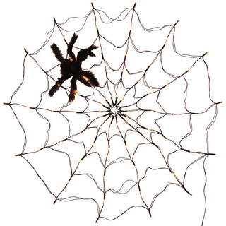 MEELANO Halloween dekorative lys Spider Web LED-lys