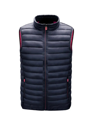 Miles Lichtgewicht Heren Bodywarmer met Opstaande Kraag Marineblauw
