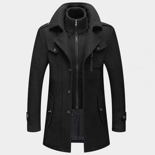 Benjamin Lange Winterjas Heren Zwart (5 stuks over)
