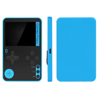 Handheld Retro Gameconsole - 500 Klassieke Games Draagbare Mini Speler met Kleurenscherm, Oplaadbaar Cadeau voor Kinderen & Volwassenen Blauw
