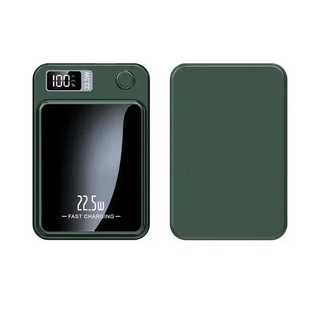 Draadloze Magnetische Powerbank - 22,5W Snellader Draagbare Oplader voor iPhone & Samsung, Slanke Hoge Capaciteit Batterij Groen Standaard 2000 mAh