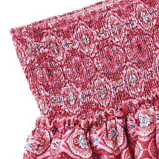 Avenari | Dames Mini Rok - Gelaagde Volants - Elastische Taille - Boho Print - Comfort Fit