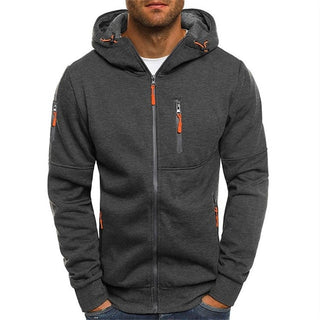 Heren Hoodie van Zachte Katoenmix – Licht & Ademend voor de Herfst Donkergrijs