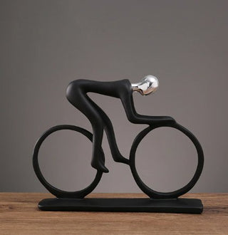 MEELANO cykel statue mester cyklist skulptur - Cykel Sølv