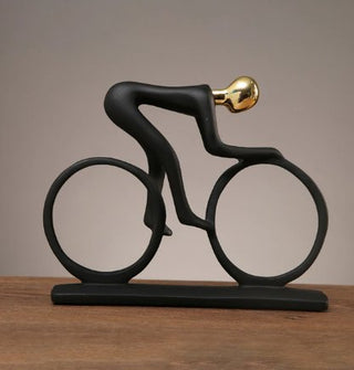 MEELANO cykel statue mester cyklist skulptur - Cykel Guld