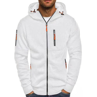 Heren Hoodie van Zachte Katoenmix – Licht & Ademend voor de Herfst Wit