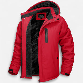 Ancienne Monde | Heren Winterparka Waterdicht met Fleece Voering Rood
