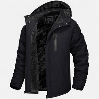 Ancienne Monde | Heren Winterparka Waterdicht met Fleece Voering Zwart