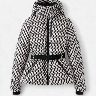 ELYSSI Ski-jas Dames Getailleerd met Capuchon Wit