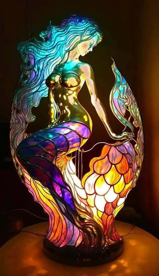 Moderne Kunstlamp - LumiAura Zeemeermin 15CM