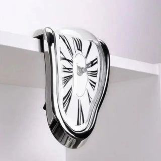 Smeltende Klok Kunstsculptuur met Wekkerfunctie en Surrealistisch Design