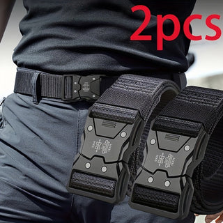 Unisex Tactische Nylon Riem – Stevig, Ademend en Veelzijdig