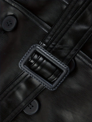 Trenchcoat Dubbelrijige Getailleerde In Vintage Stijl