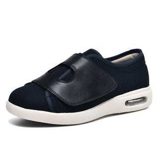 Extra Brede Diabetische Schoenen Voor Gezwollen Voeten Brede Schoenen Blauw