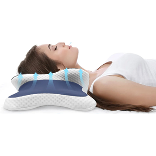 Memory Foam Nekkussen - Ergonomische Contour Nekondersteuning voor Zij-, Rug- en Buikslapers, Orthopedische Pijnverlichting