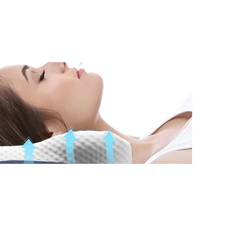 Memory Foam Nekkussen - Ergonomische Contour Nekondersteuning voor Zij-, Rug- en Buikslapers, Orthopedische Pijnverlichting