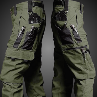 Heren Tactische Werkbroek - Waterdicht Outdoor Cargo Broek Groen