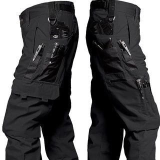 Heren Tactische Werkbroek - Waterdicht Outdoor Cargo Broek Zwart