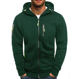 Heren Hoodie van Zachte Katoenmix – Licht & Ademend voor de Herfst Groen