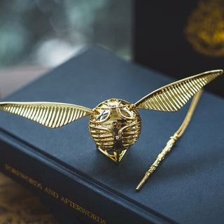 Gouden Vang | Verguld 18k Schat Ringdoos Beweegbaar Luxe-Sieraad Gouden Vleugels