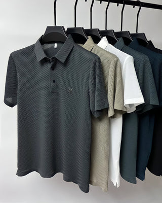 Heren Poloshirt Slim Fit Katoen Casual en Formeel